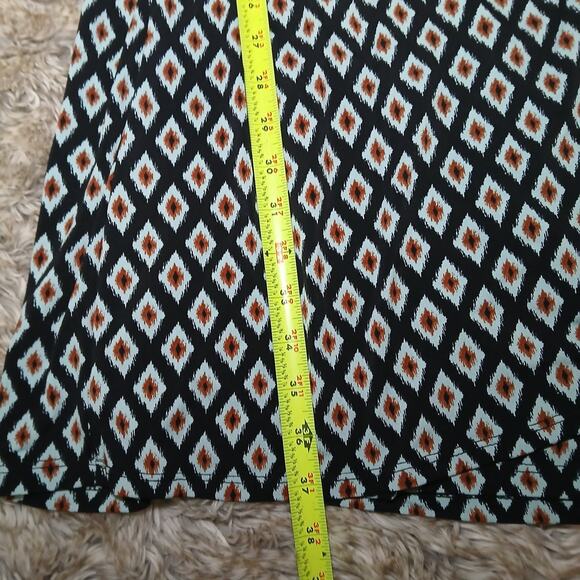 New Karen Kane Blue Diamond Super Stretch Jersey Cascade Faux Wrap Dress Large‎ - Picture 3 of 9